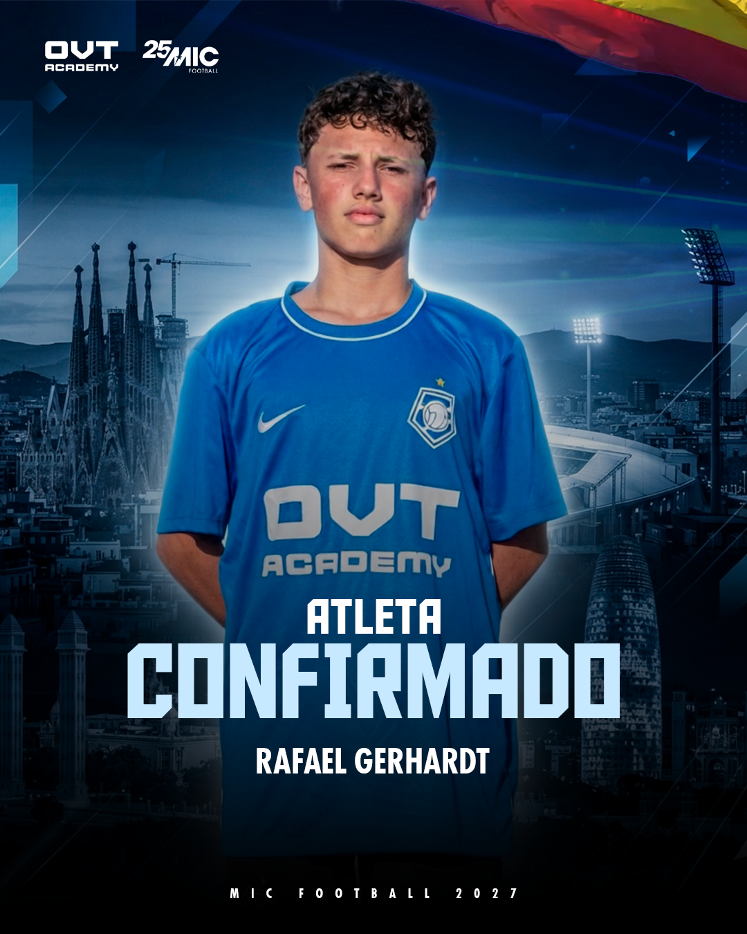 Rafael Gerhardi, atleta confirmado pela OVT Academy